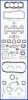 NISSA 1010124E25 Full Gasket Set, engine